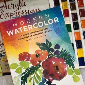 Watercolor Set Art Supplies and Books